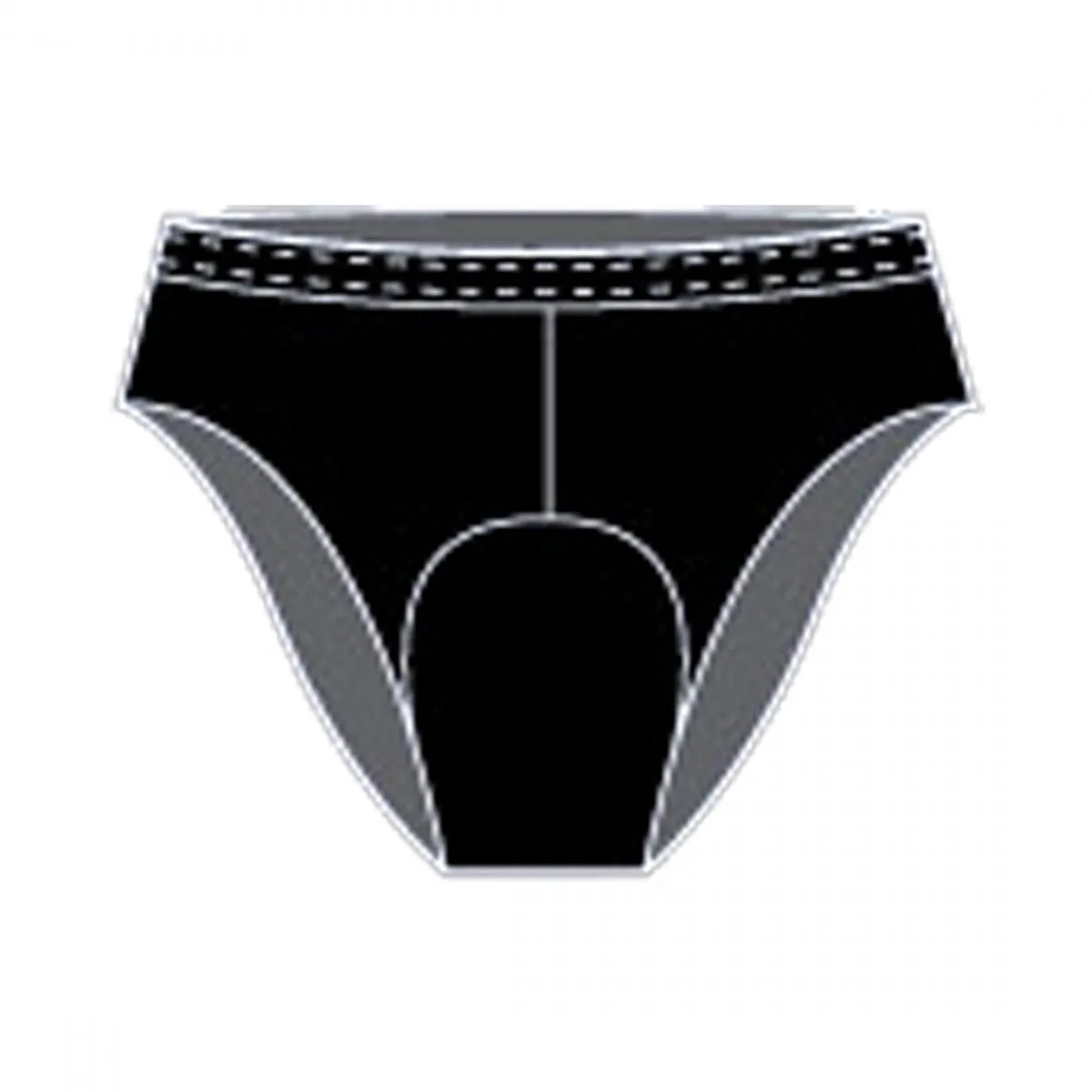 Andiamo Women`s Padded Brief Black LG Women`s