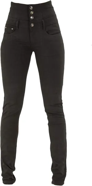 Andongnywell Womens Comfort High Waist High Rise Skinny Jeans high-Rise Slim-fit Plus Size Denim Pants