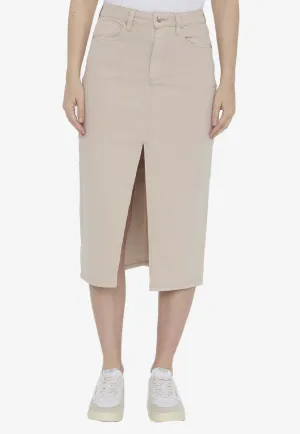 Angela Midi Skirt with Front Slit