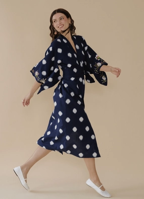 Anisa Kimono Blue everyday elegance Romantic-Style
