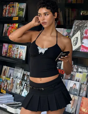 ANNELISE SKORT - BLACK Hidden pockets