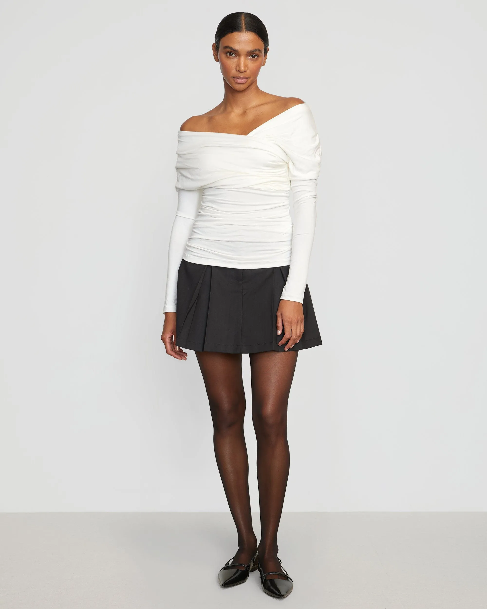 Simple Styling Annett Tailored Pleated Mini Skirt