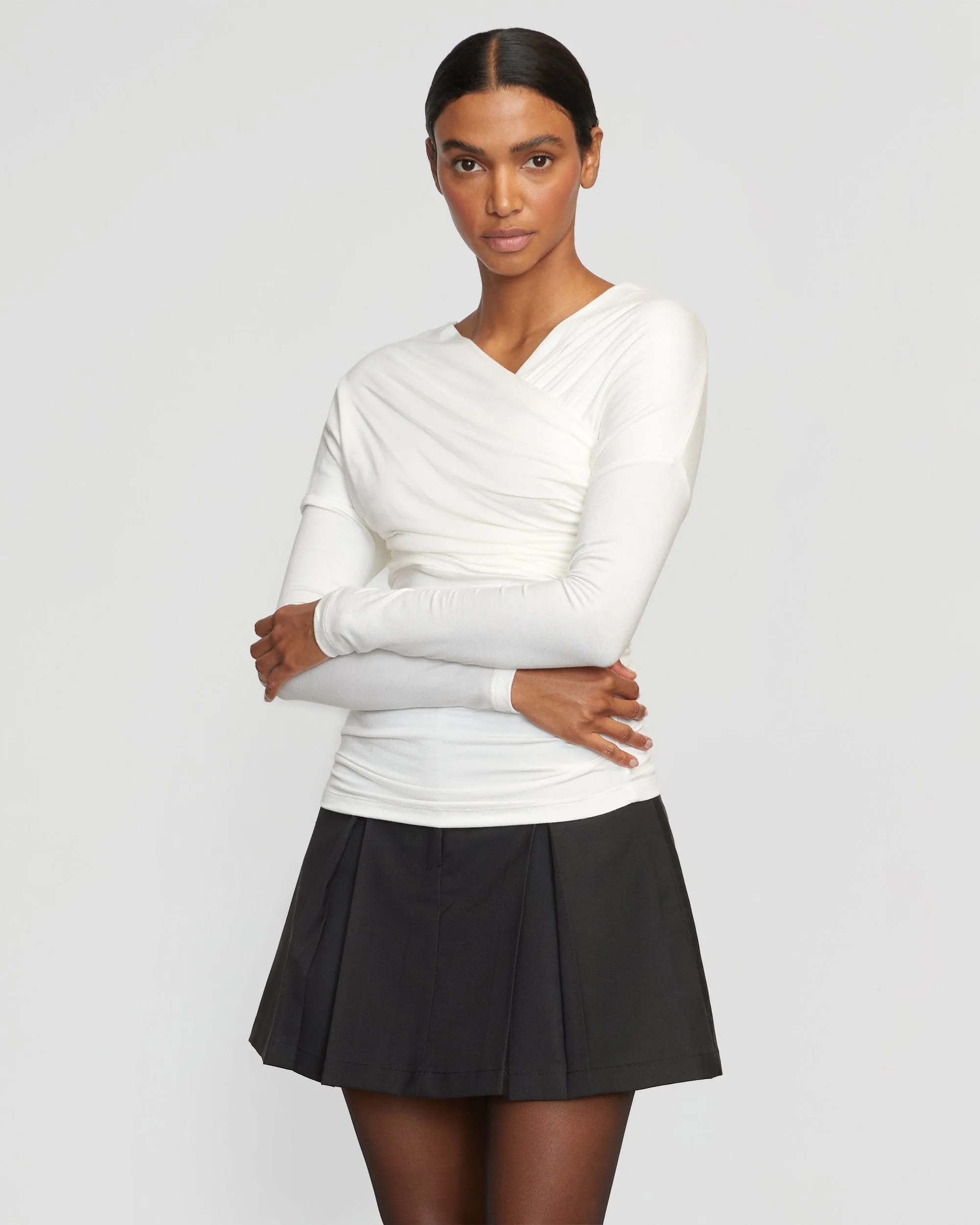 Family Celebration Soft Motion Annett Tailored Pleated Mini Skirt