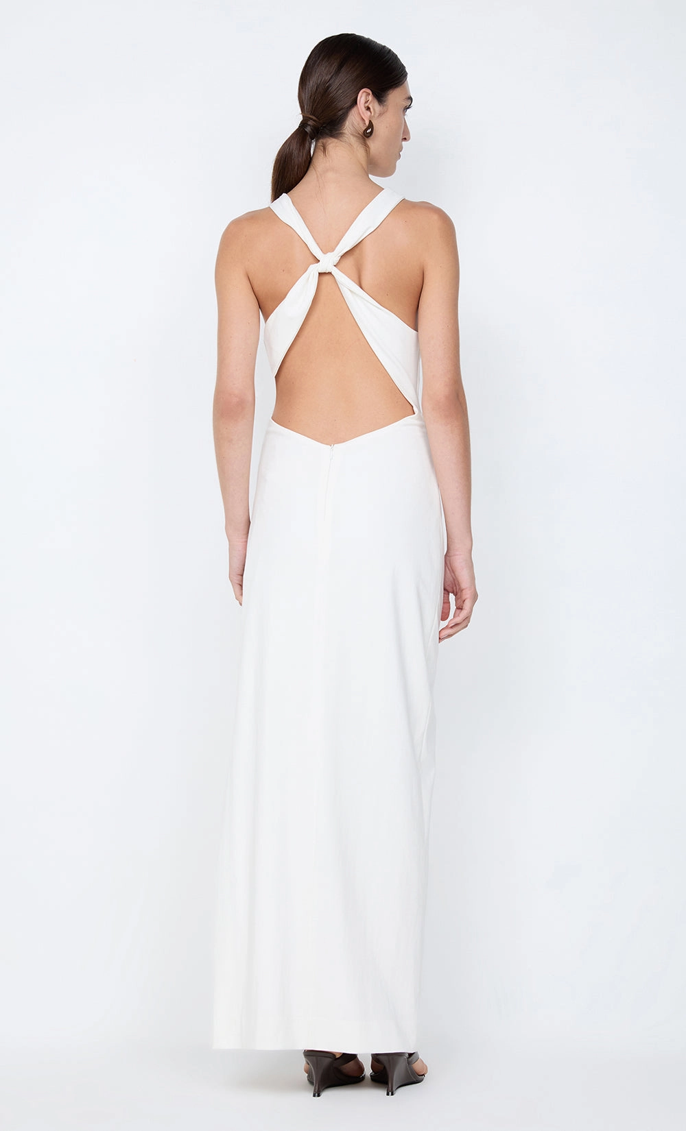 ANNETTA COWL NECK MAXI DRESS - WHITE Fresh Outfit