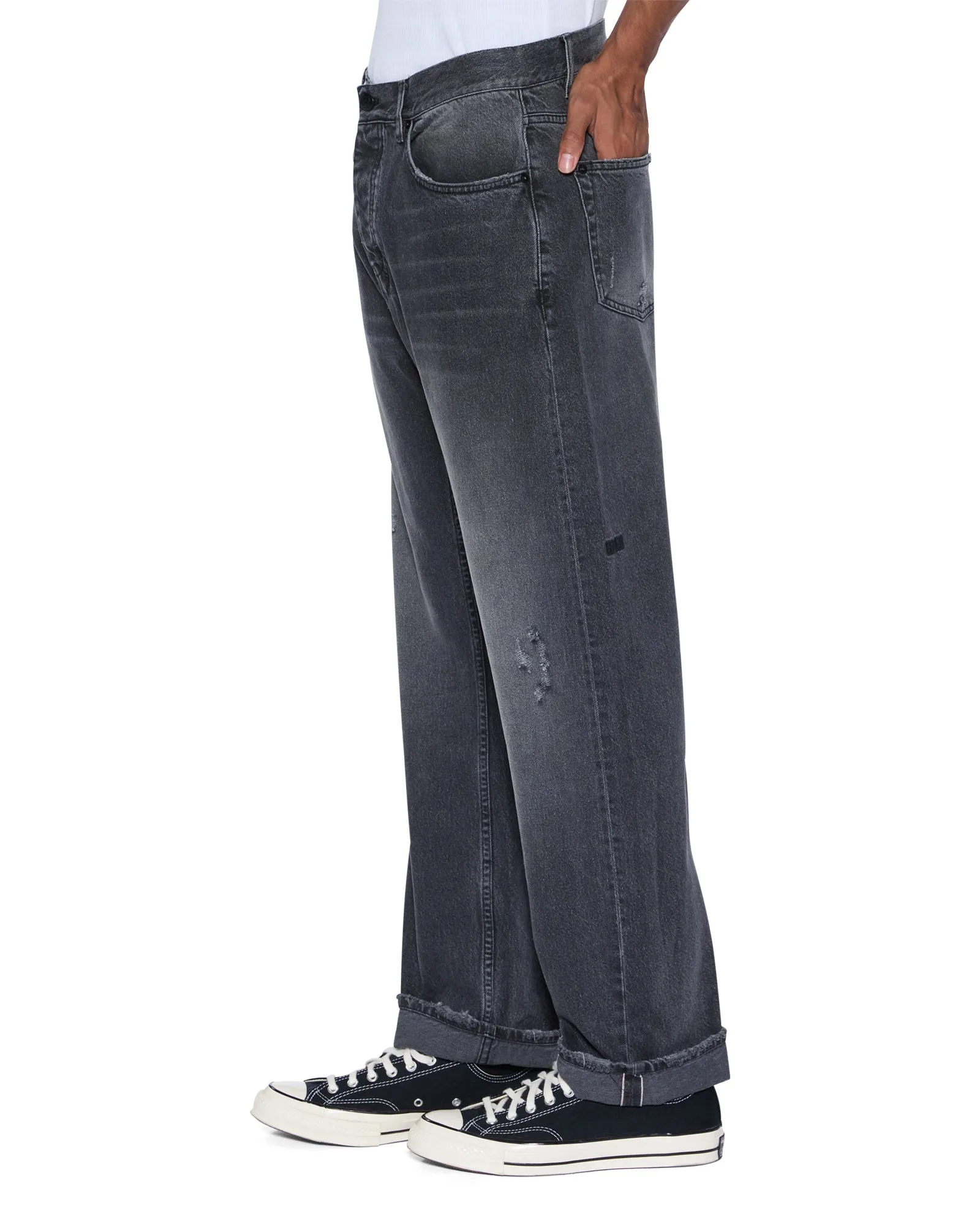 ANTI K SELVEDGE CHICAGO BLACK Vintage Lover Loose
