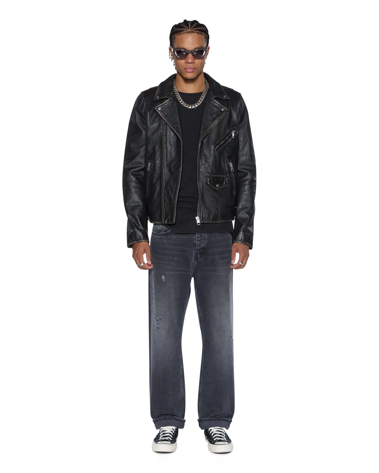Smart Casual Classic Wear ANTI K SELVEDGE CHICAGO BLACK