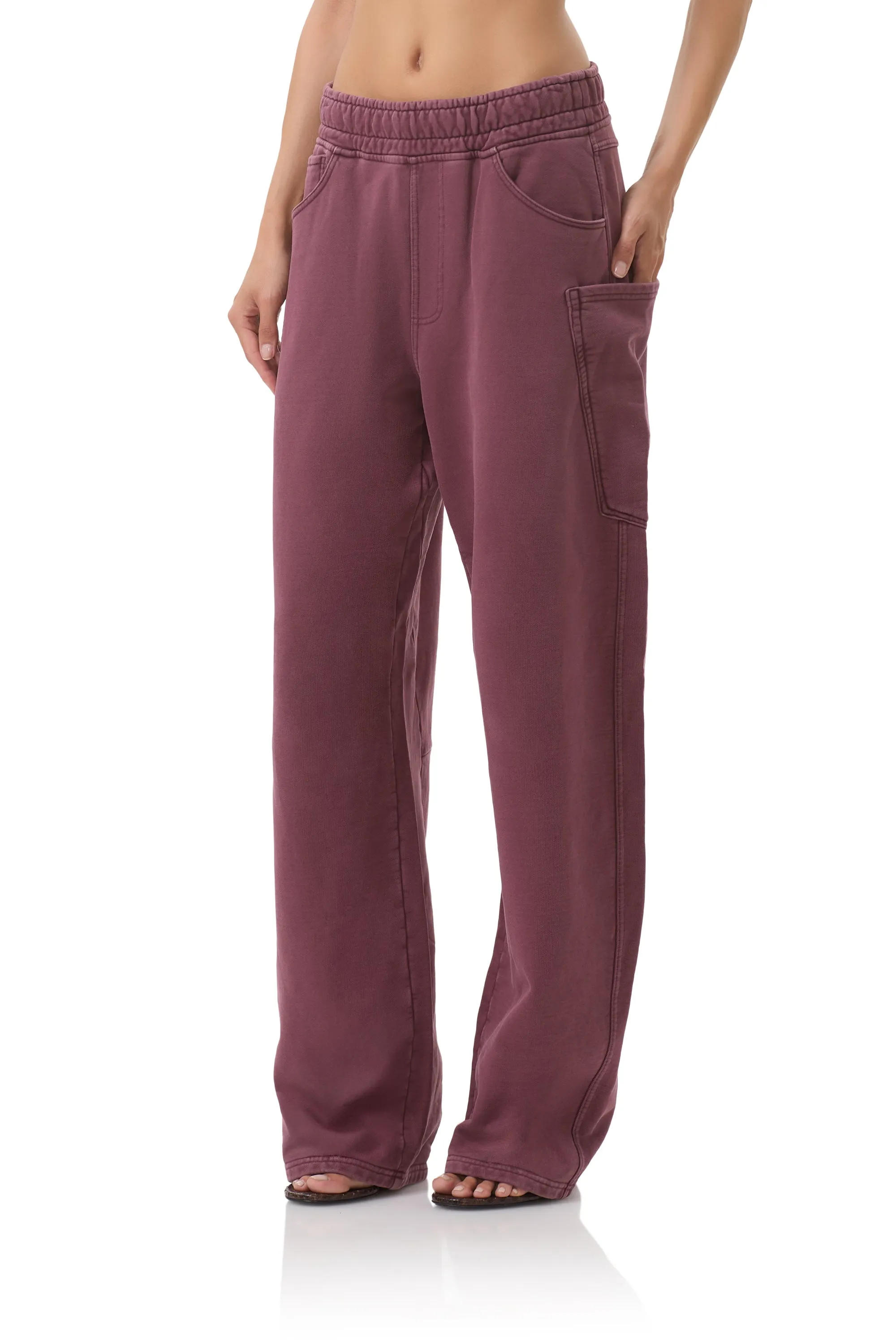 Ryan Barrel Sweatpant - Fig Soft Comfort Breathable Material