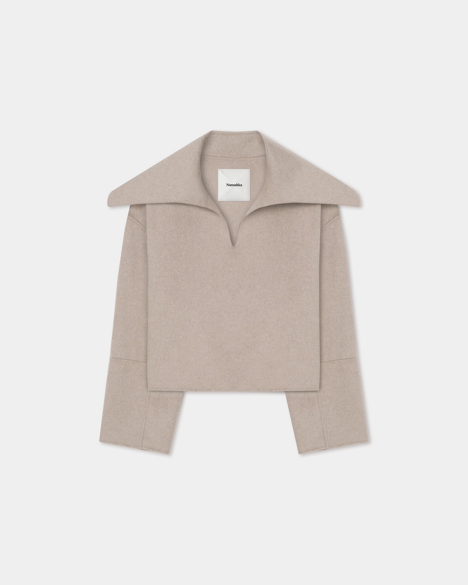 Maxe - Double Wool Jacket - Stone museum