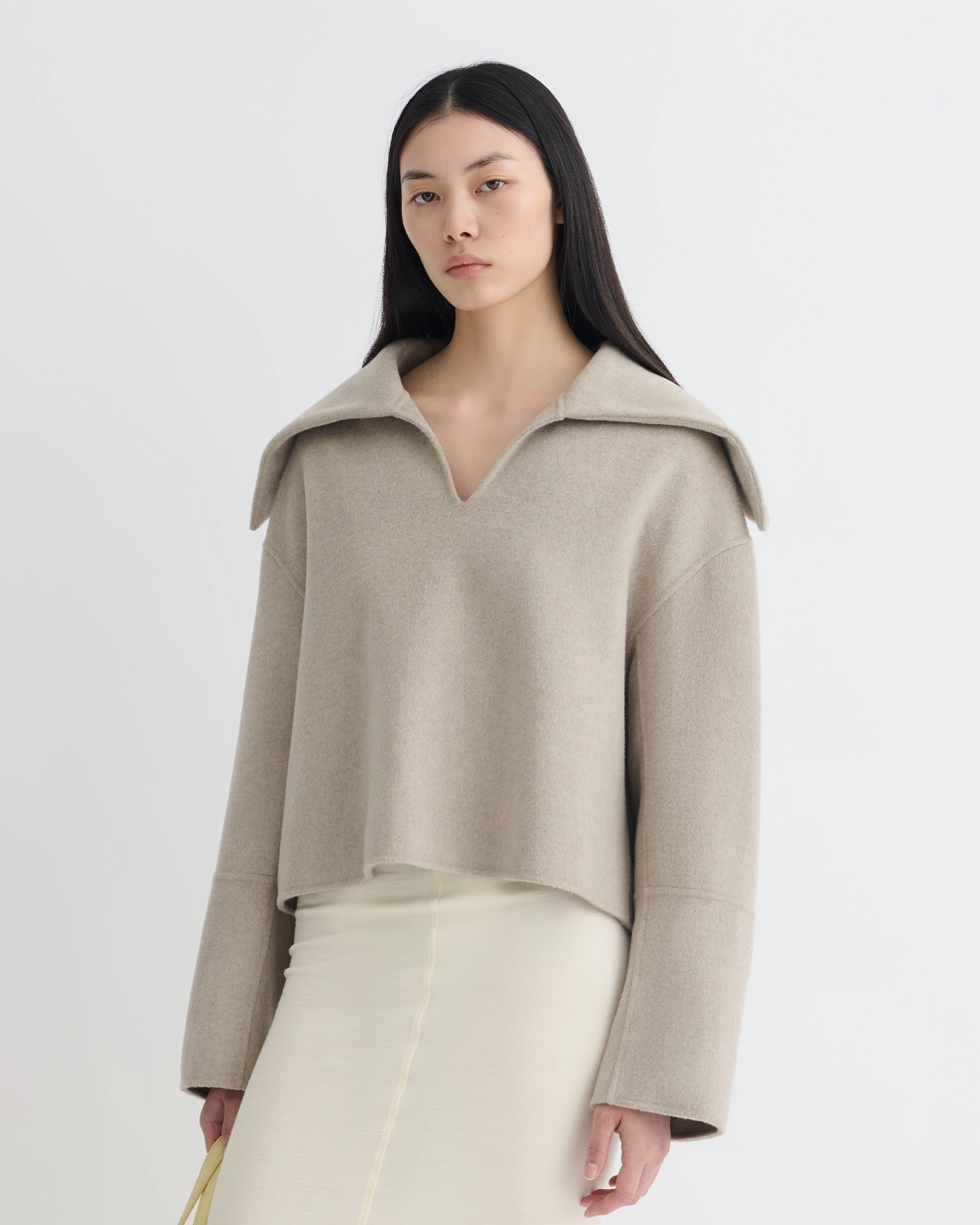 Maxe - Double Wool Jacket - Stone Comfortable apparel