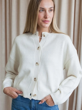 Non Restrictive Smart Pick Ophelia Cardigan- Cream