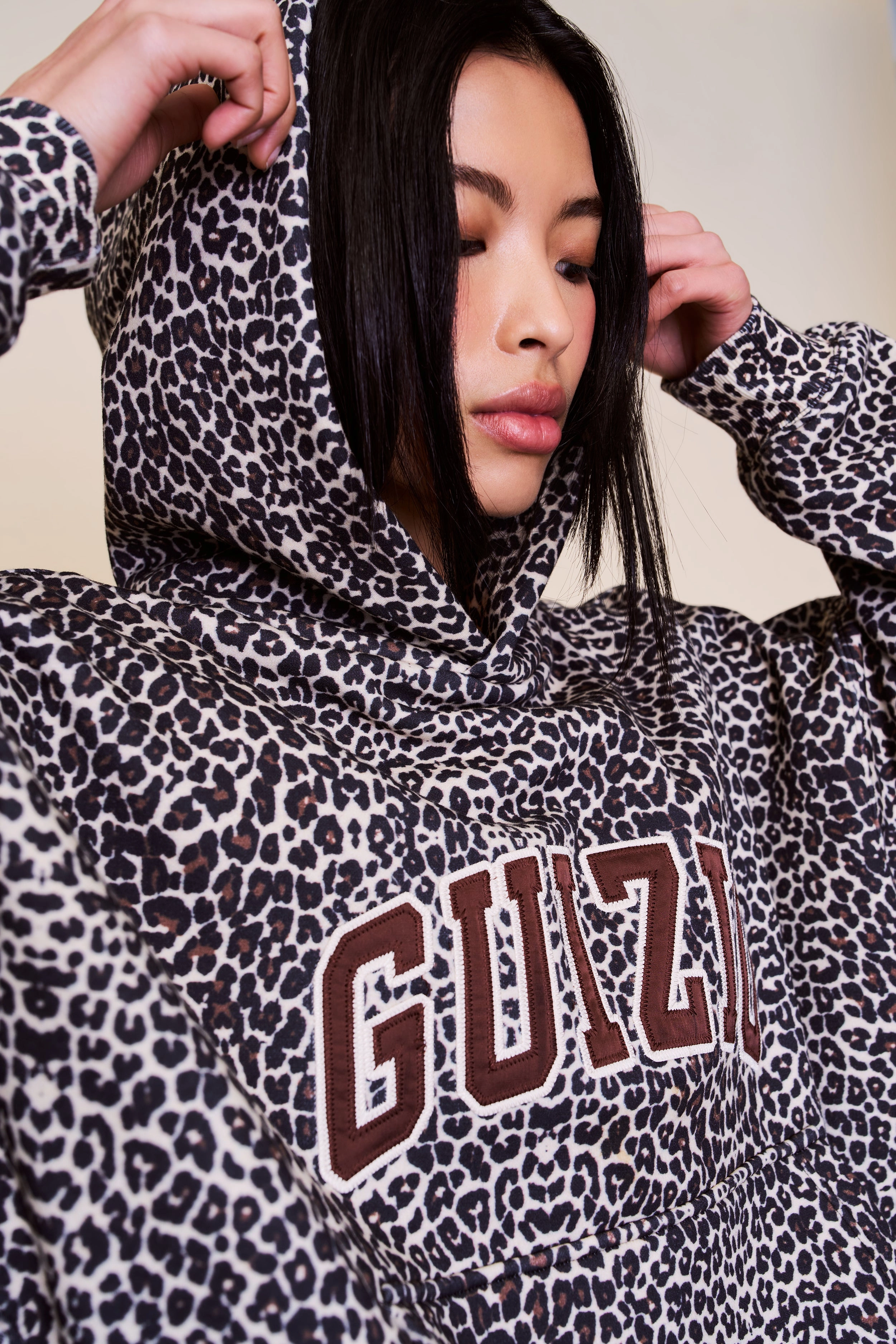 Odor Resistant Fabric Layered Collar Option Guizio Pullover Hoodie