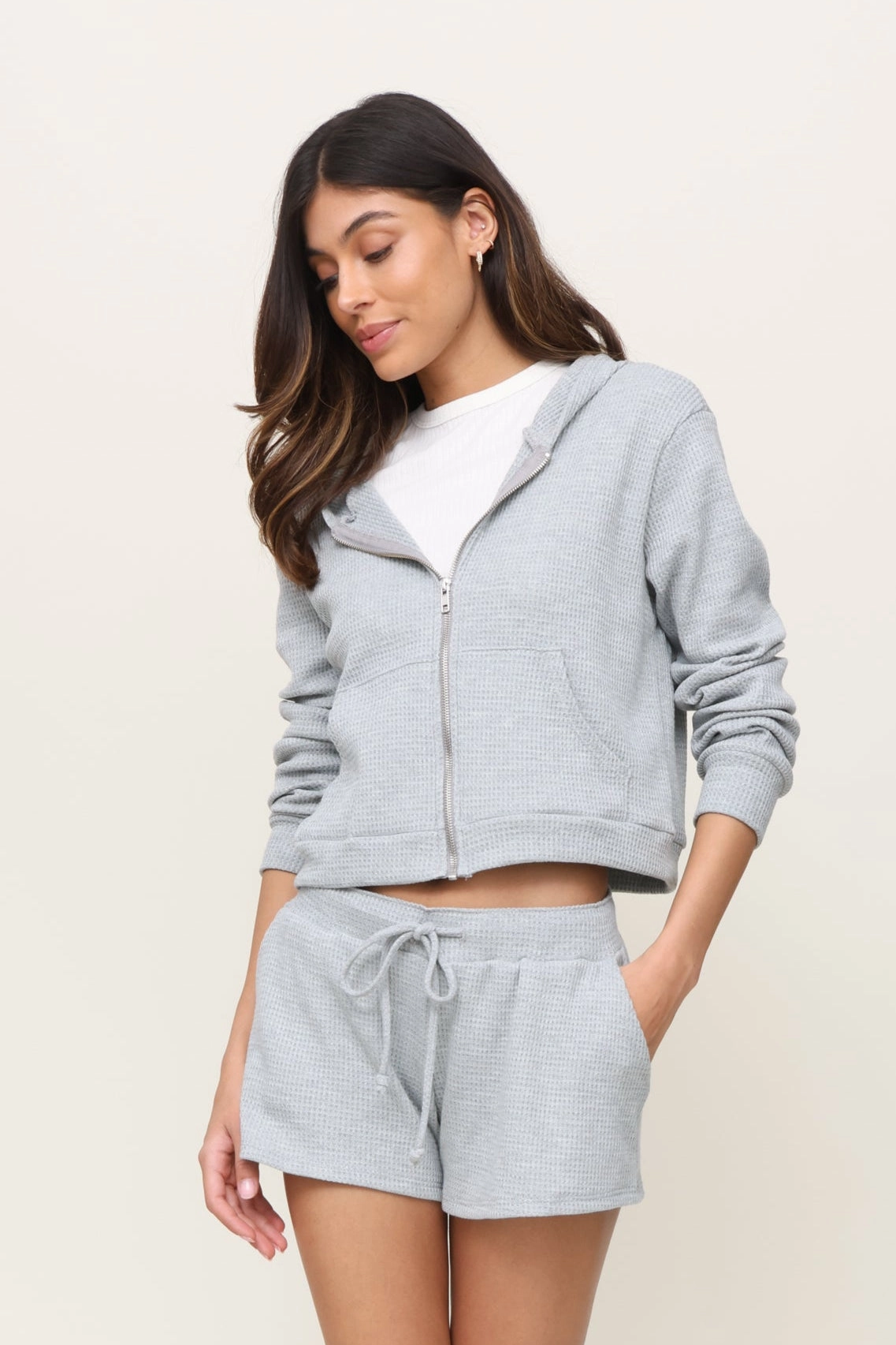 Sweater Care Guide Daily Casual Lazy Day Waffle Zip Up