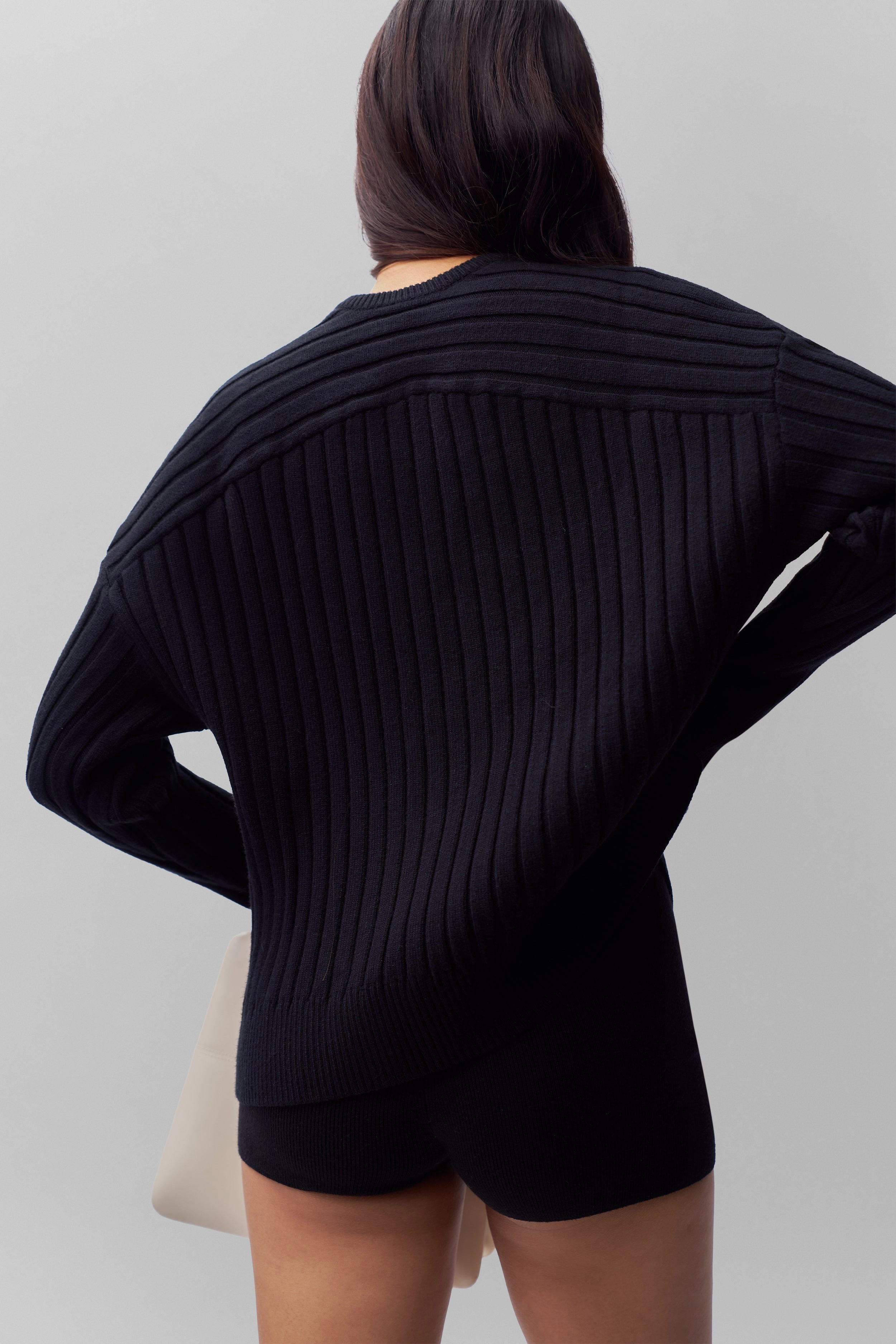 Cleon Rib Knit Pullover Understated Charm Modern Layer