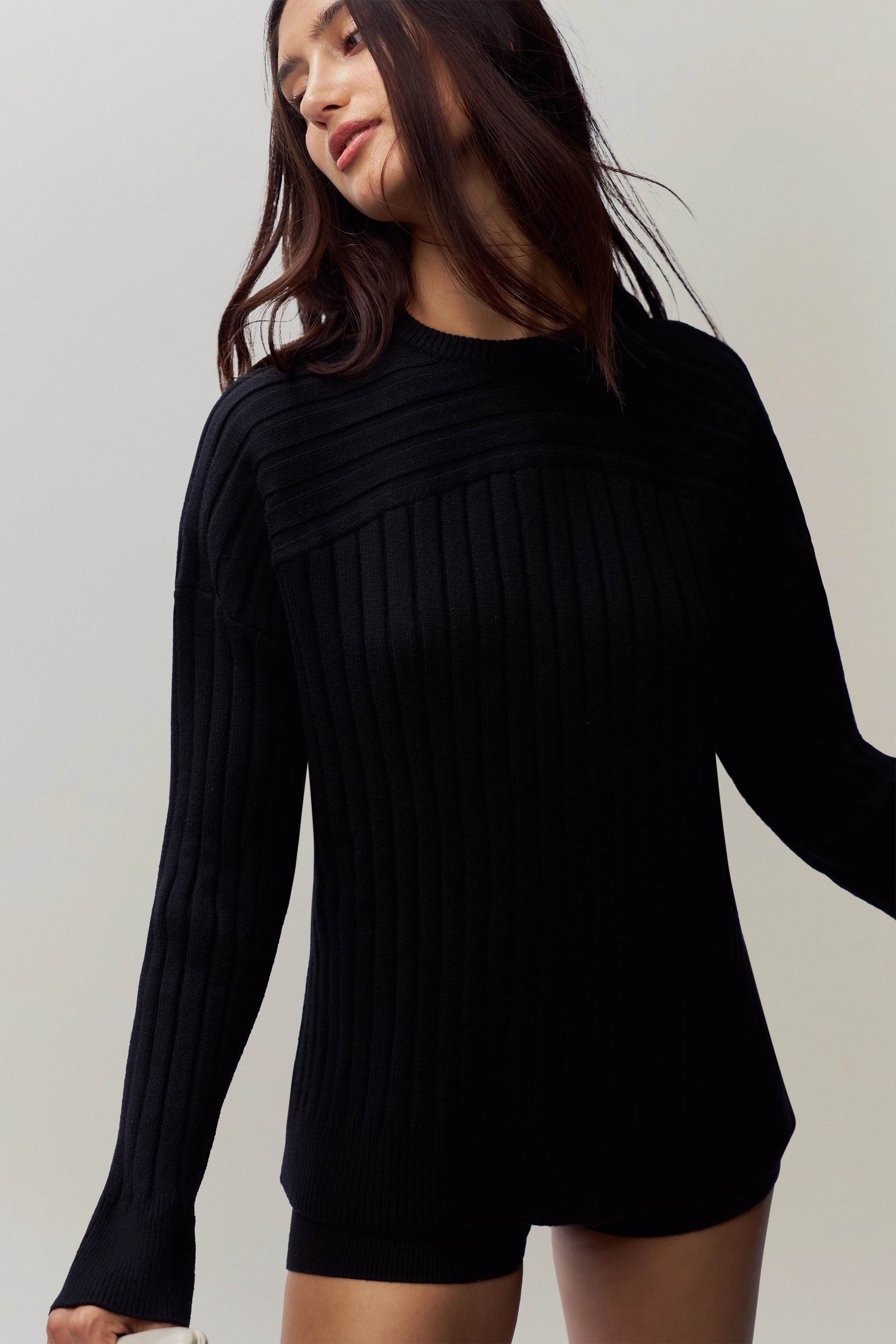 Cleon Rib Knit Pullover SweaterSpecific Detergent Guide HighDensity Knit