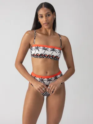 FrictionReducing Sweat Absorbing Lining Beach Conversations Reversible Bandeau Bikini Top Black