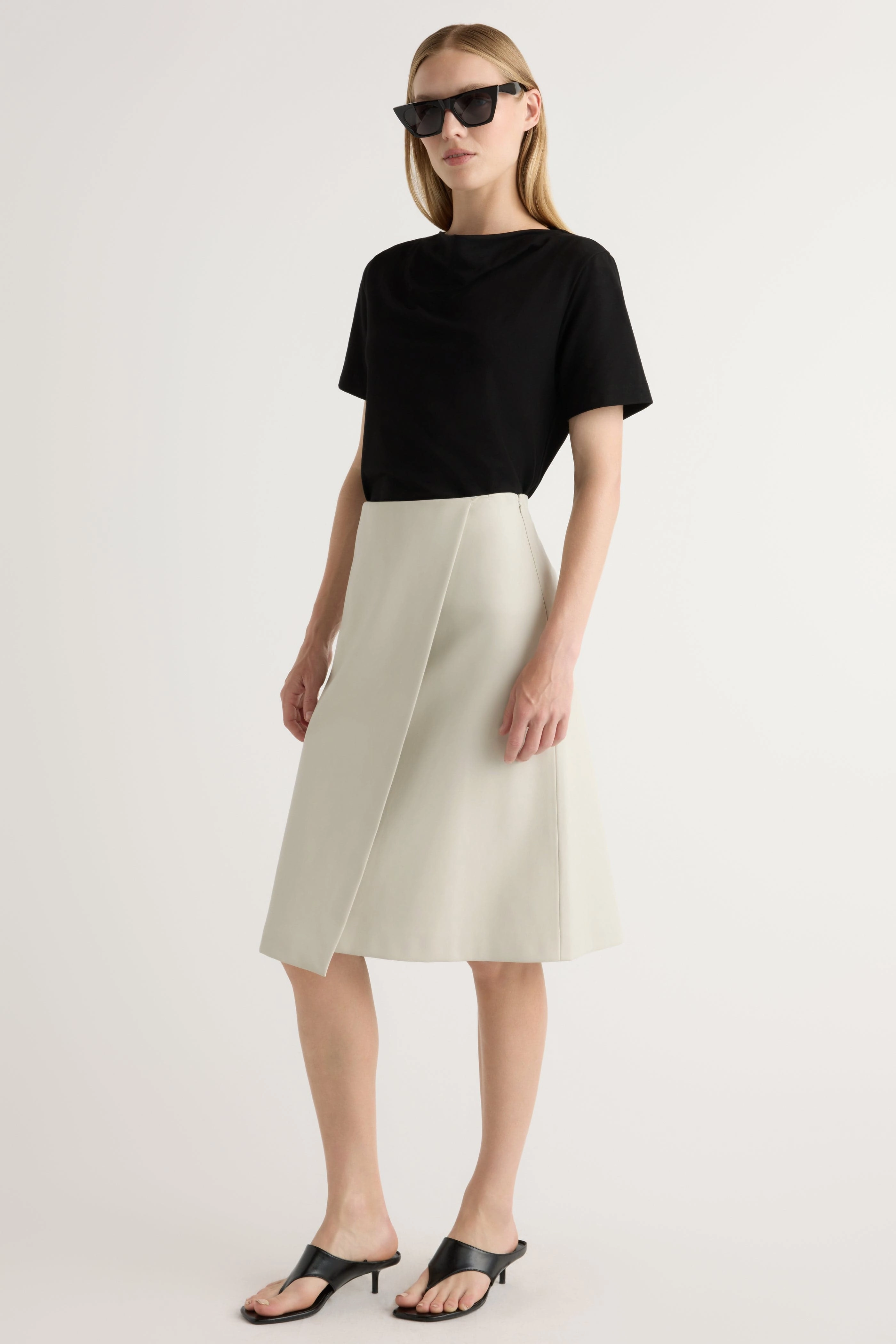 Odor Resistant Coating Kendra Organic Cotton Cowl-Neck Tee