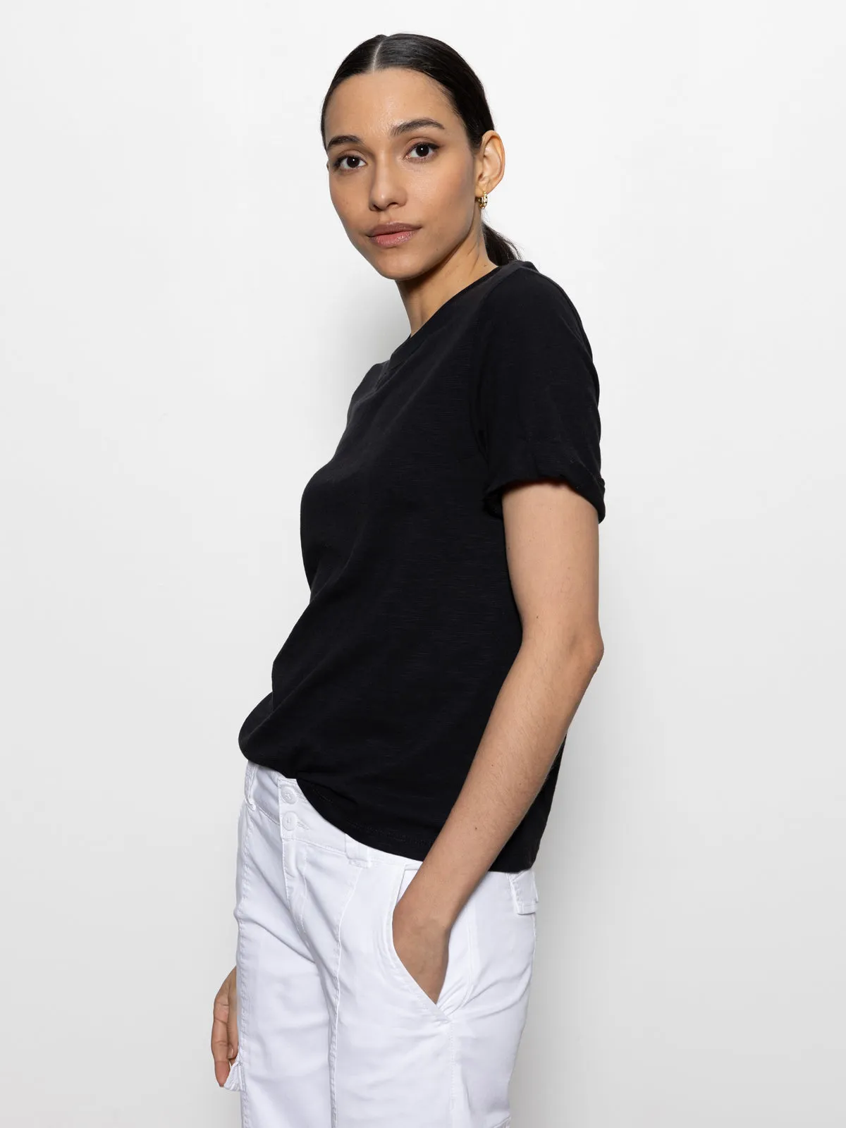 Cozy Stretch Perfect Tee Remix Black