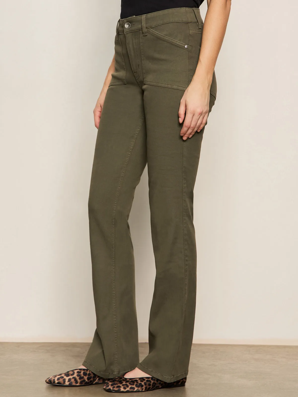 Sculpted Brook Bootcut Pant Kalamata Four Way Stretch Fabric Ergonomic Fit Design