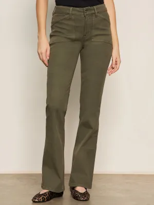 Low Impact Manufacturing Sculpted Brook Bootcut Pant Kalamata