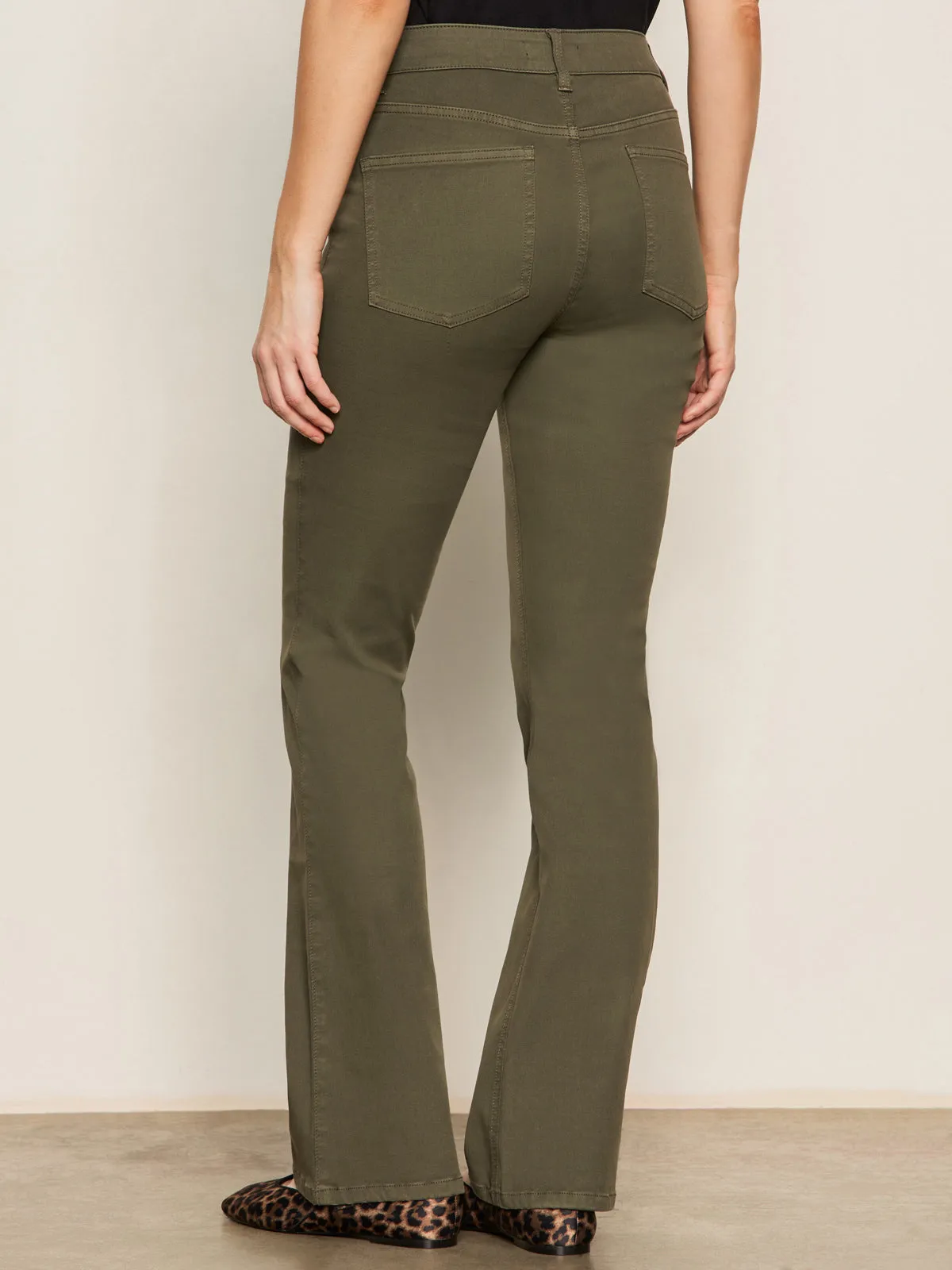 Quick Release Buttons Soft touch finish Sculpted Brook Bootcut Pant Kalamata