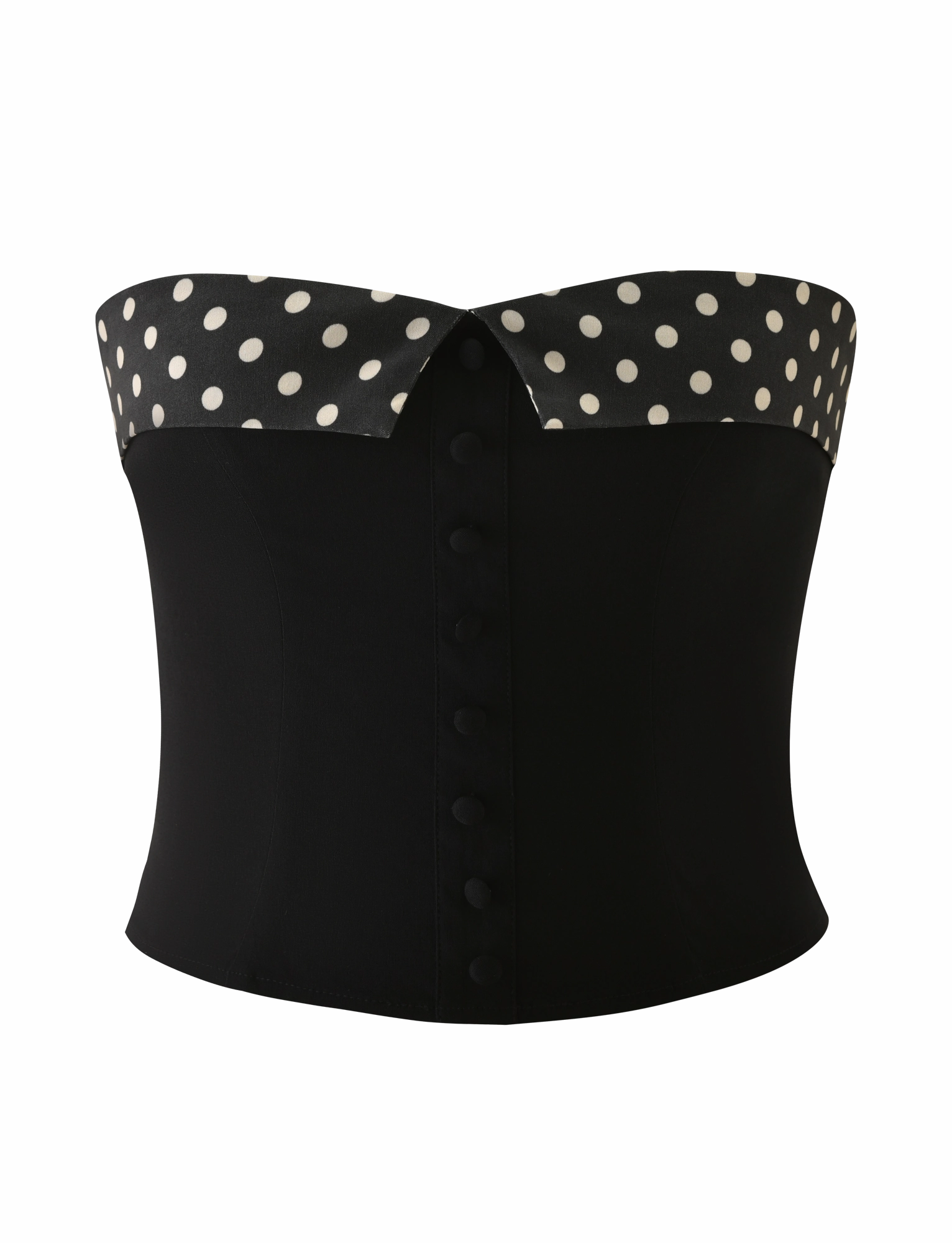 FlexibleRibbing KITTIE 2.0 BUSTIER - BLACK