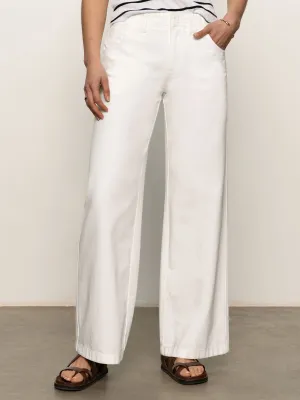 Arden Wide Leg Jeans Brilliant White Timeless Fit