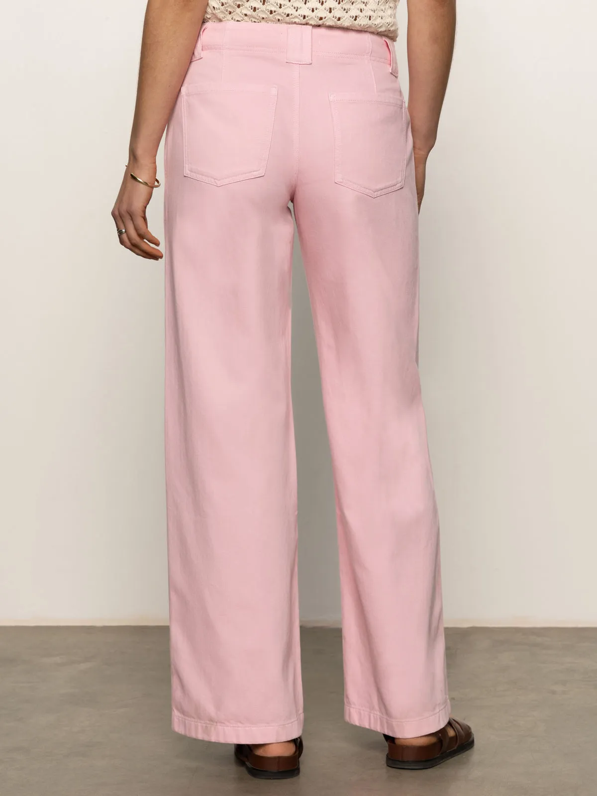 All Use Arden Wide Leg Jeans Washed Cherry Blossom