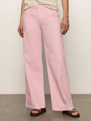 Arden Wide Leg Jeans Washed Cherry Blossom Abrasion Resistant Panels Versatile Fashion