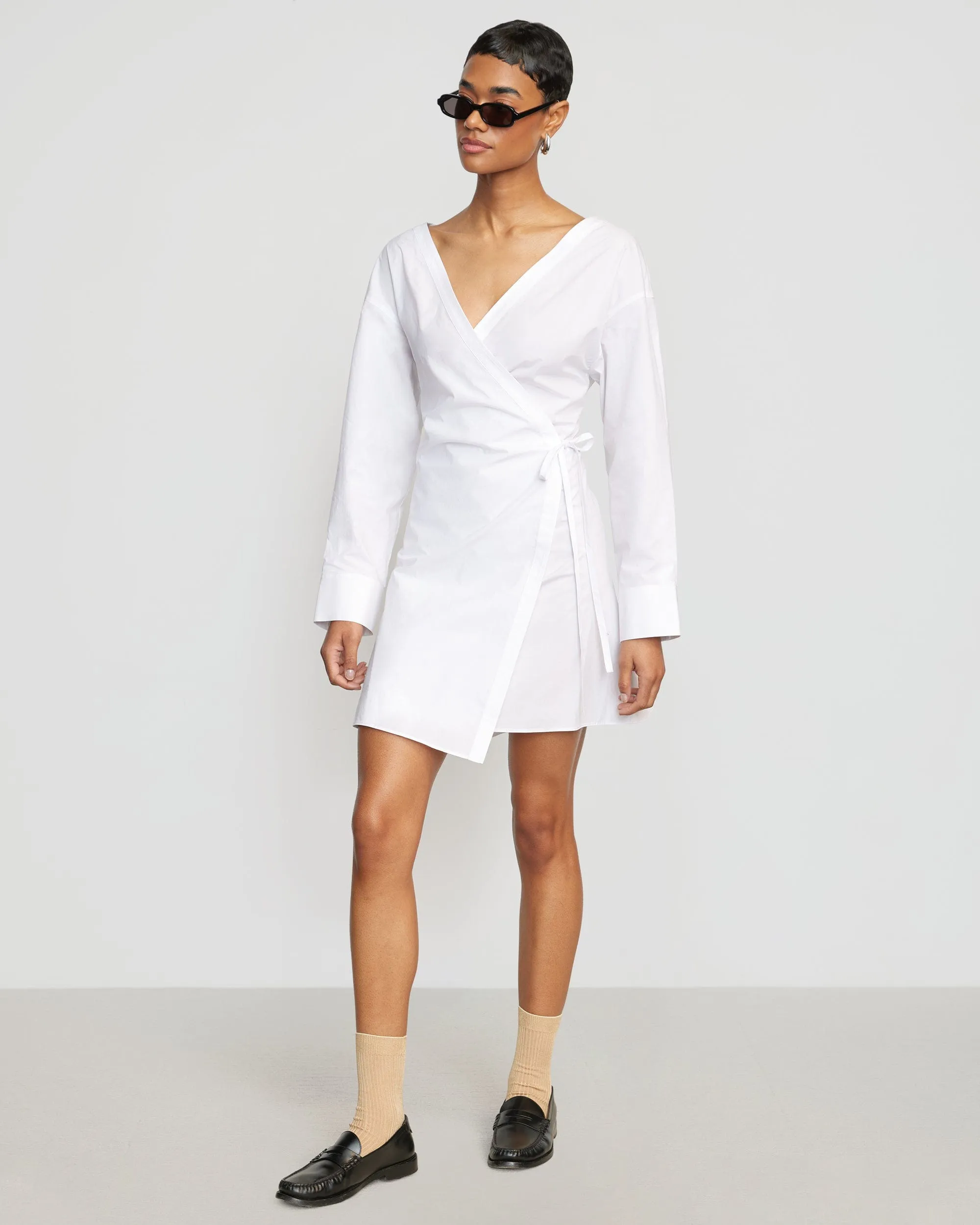 Red-Carpet Ari V-Neck Wrap Dress