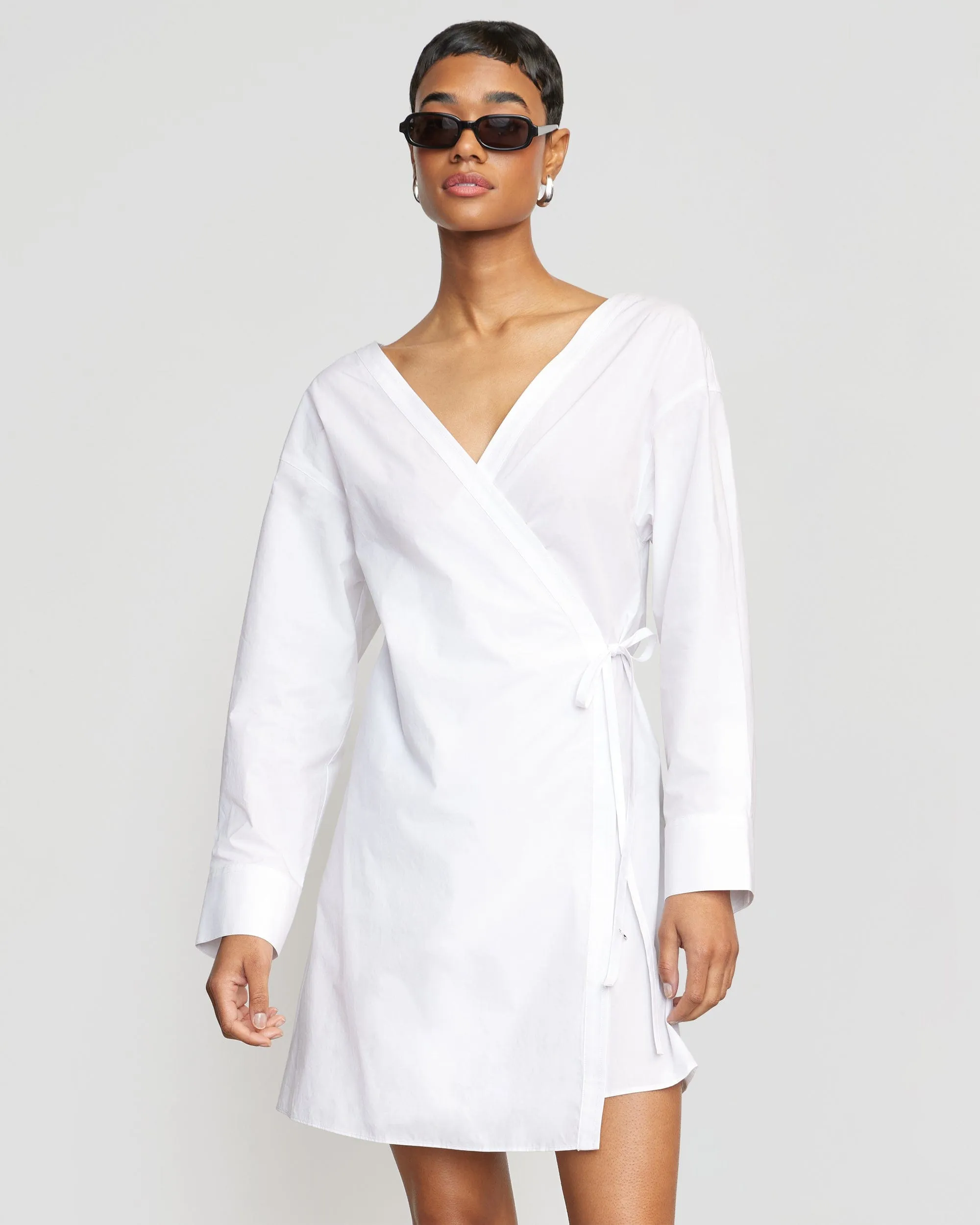 Soft and Stylish Ari V-Neck Wrap Dress