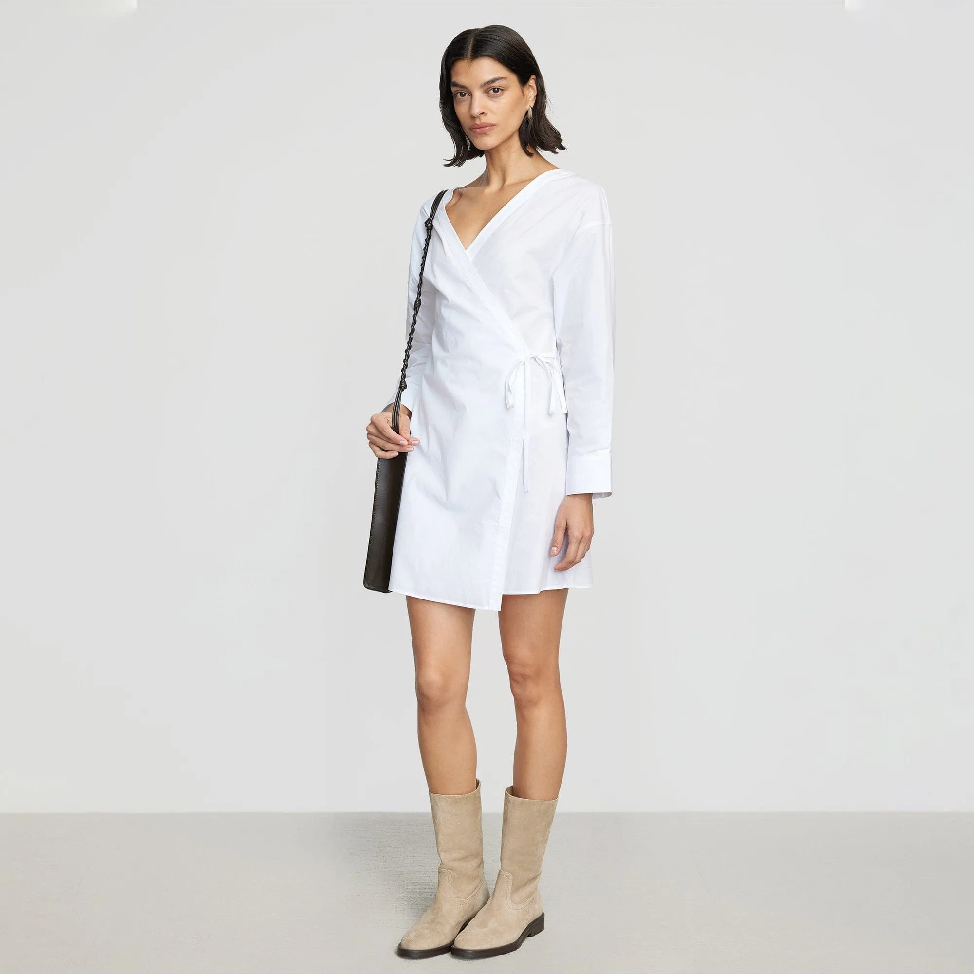 Ari V-Neck Wrap Dress Essential Piece