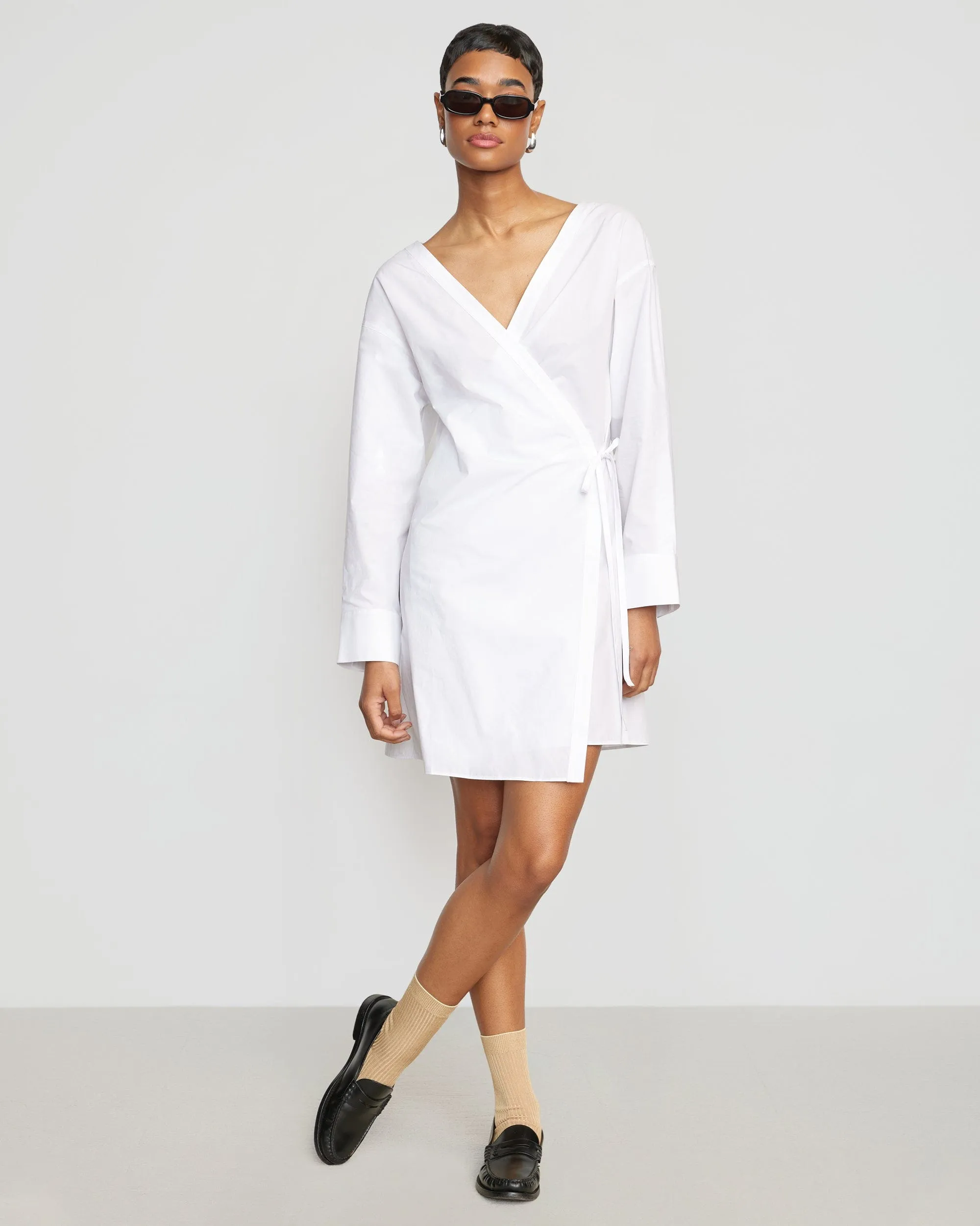 Floor-Length Chic Style Wear Ari V-Neck Wrap Dress