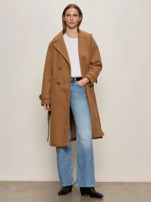 Flex Mobility System Aria Wrap Coat Camel