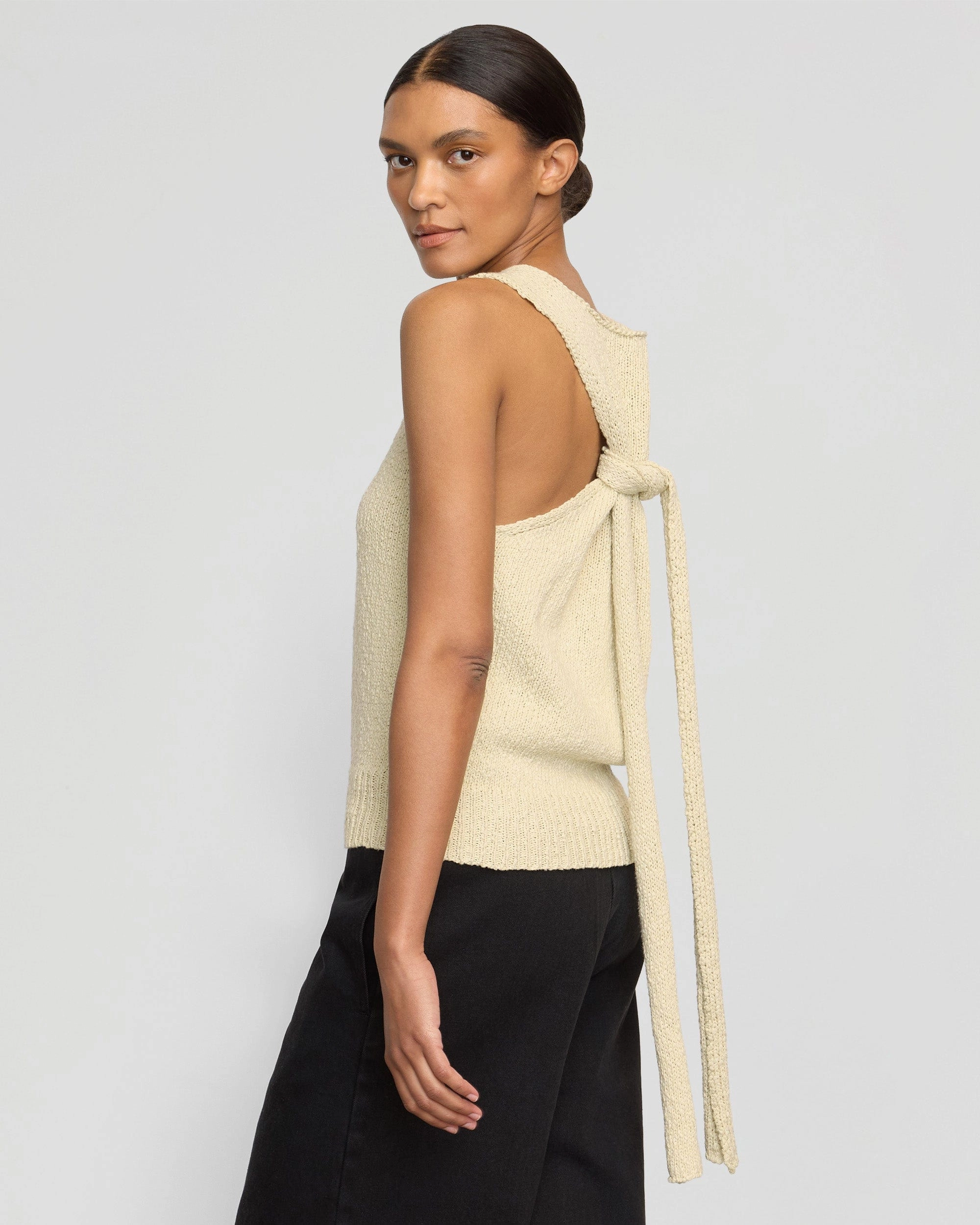Buttery Soft Feel Arinna Tie-Racerback Organic Cotton Tank