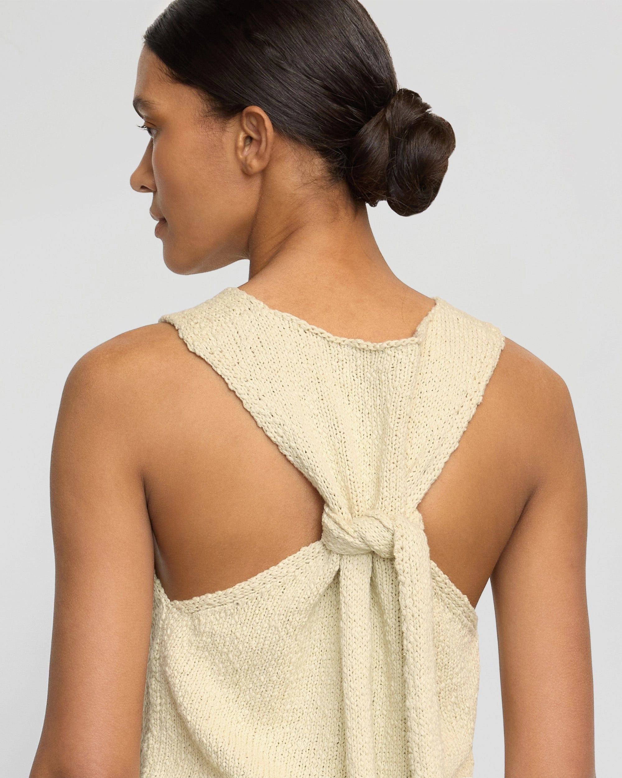 Airflow Mesh Insert Arinna Tie-Racerback Organic Cotton Tank