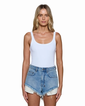 OdorResistant Treatment Reversible Layering Tech ARISE TANK TOP WHITE