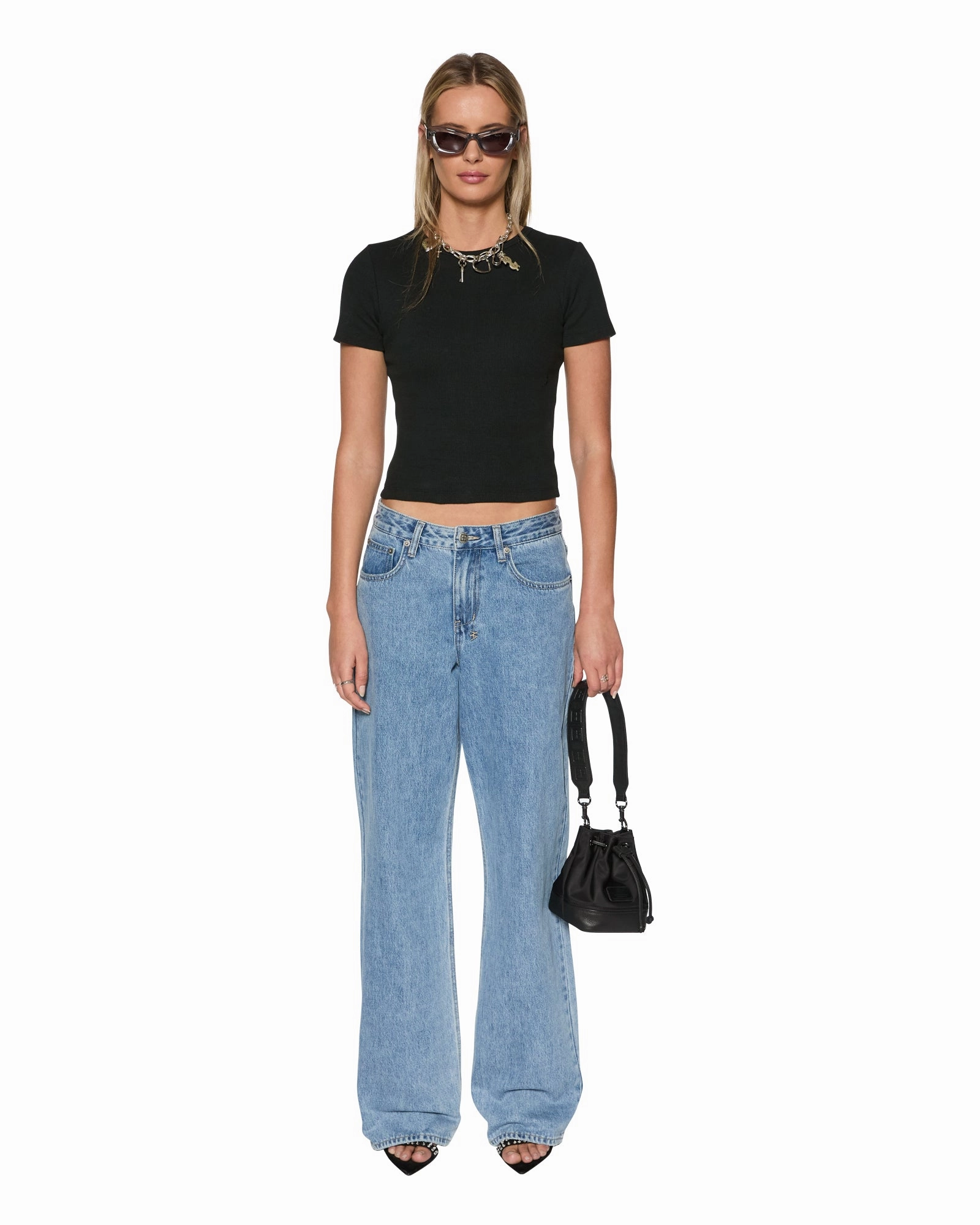 Ventilated Mesh Panels Organic Cotton Fiber ARISE TEE BLACK