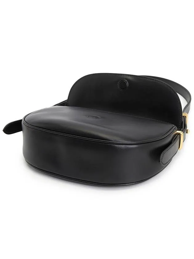 Arque Leather Shoulder Bag Black