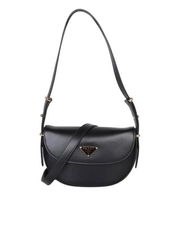 Arque Leather Shoulder Bag Black