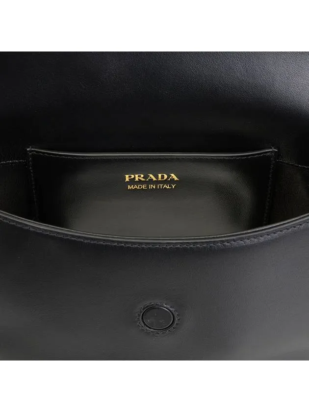 Arque Leather Shoulder Bag Black