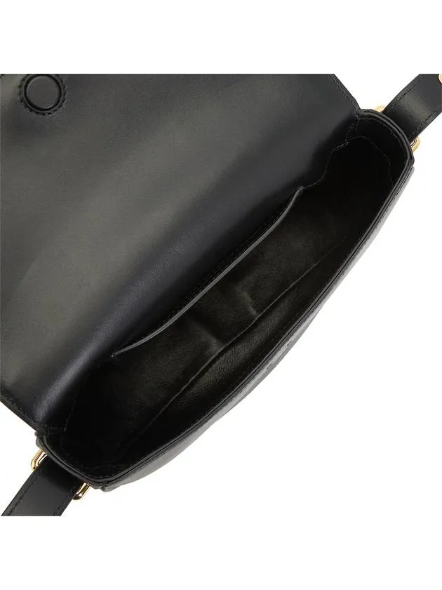 Arque Leather Shoulder Bag Black