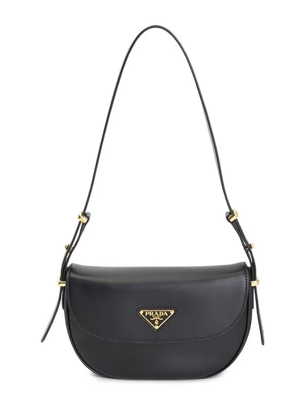 Arque Leather Shoulder Bag Black