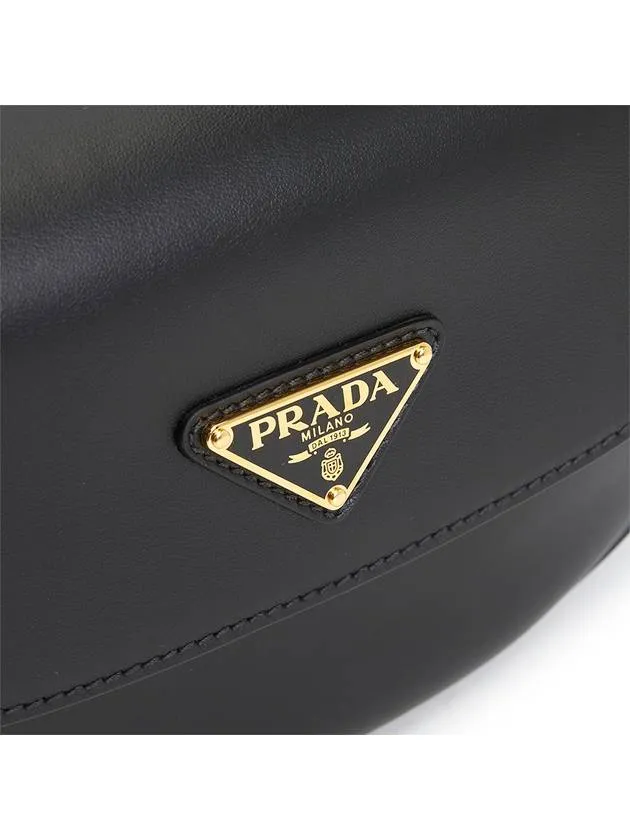 Arque Leather Shoulder Bag Black