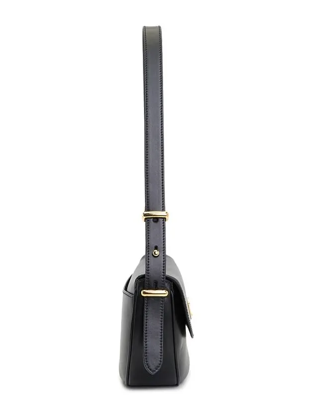 Arque Leather Shoulder Bag Black