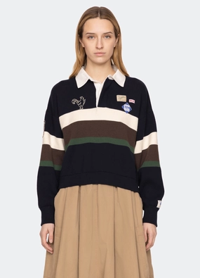 Arther Rugby Sweater slim fit Wear Resistant Edge