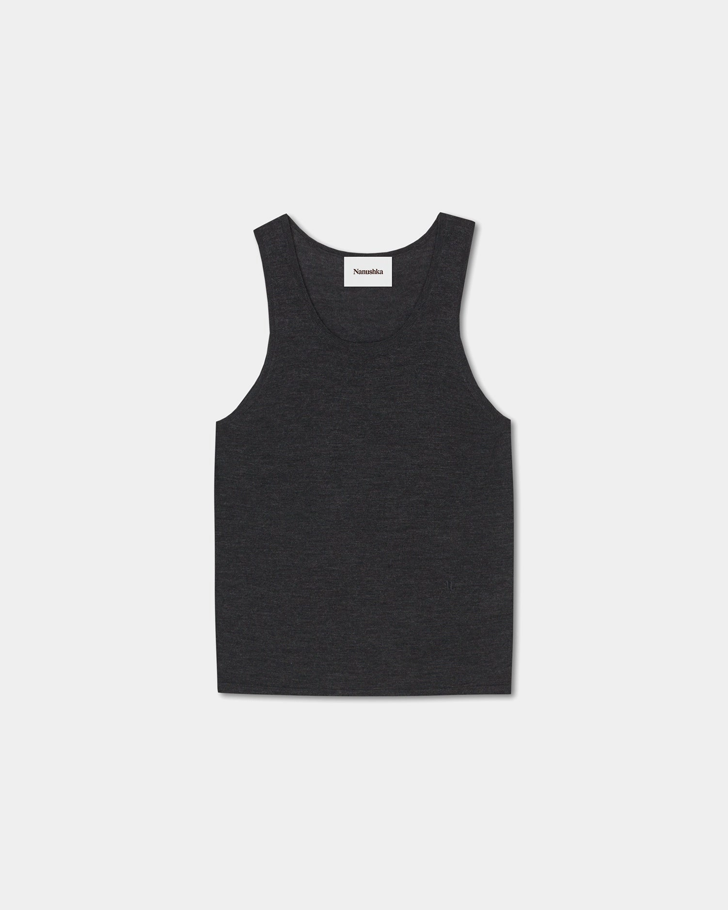 NonChafingEdges Asher - Merino Wool Tank Top - Charcoal