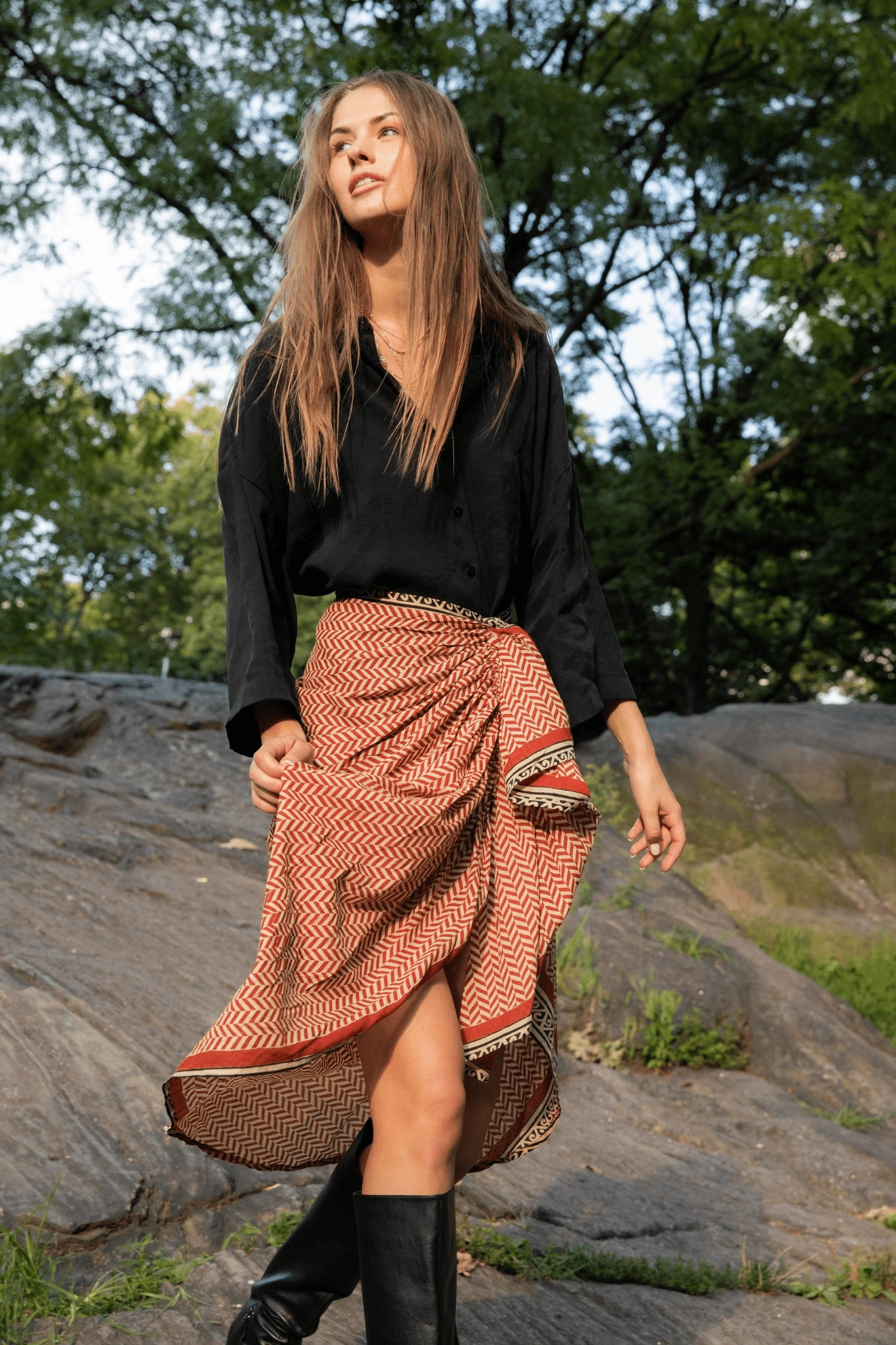 Ashi Pareo Skirt Soft Aesthetic Non see through