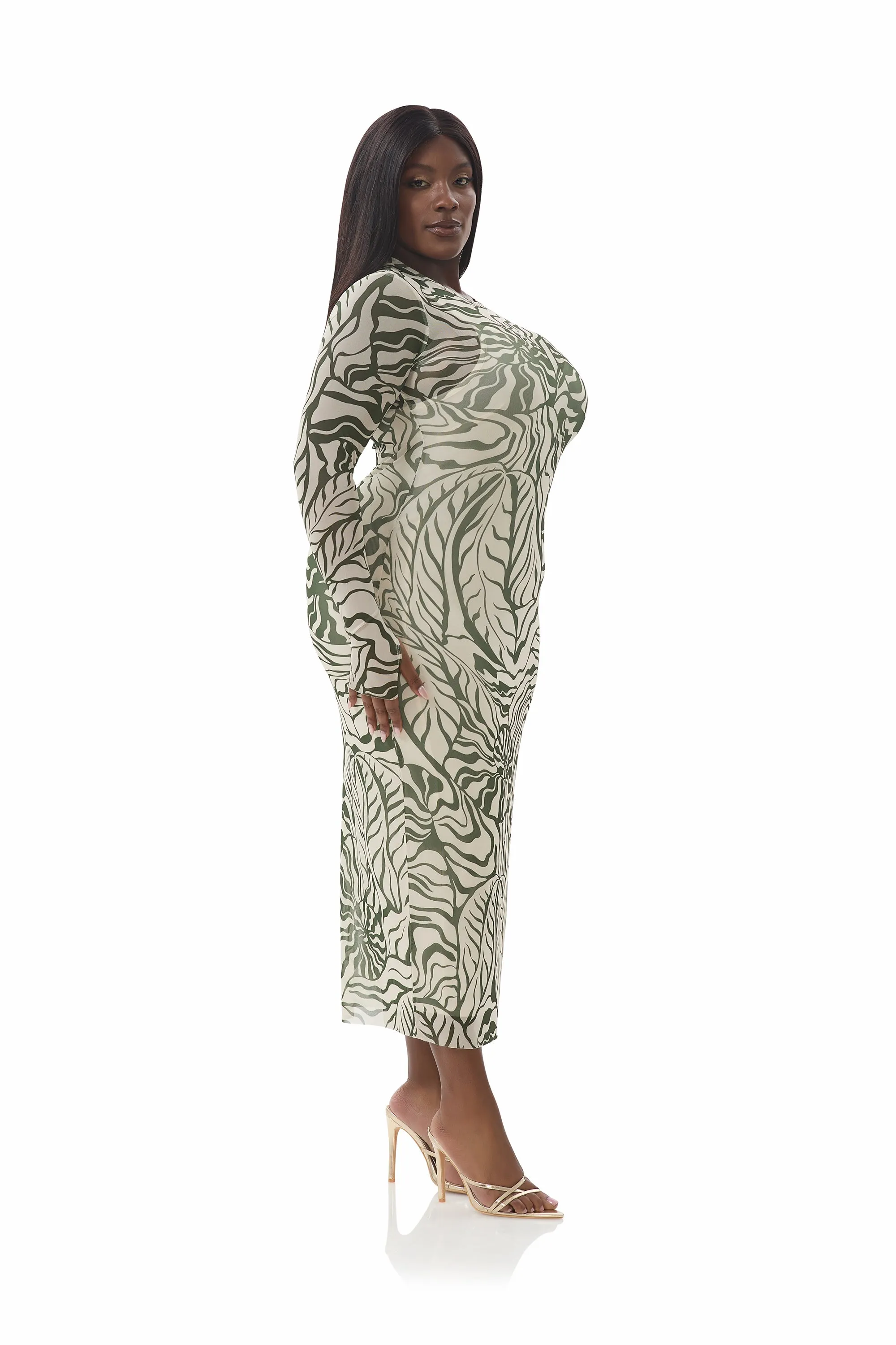 Minimal Detail Flowy-Shape Ashland Dress - Tonal Shell