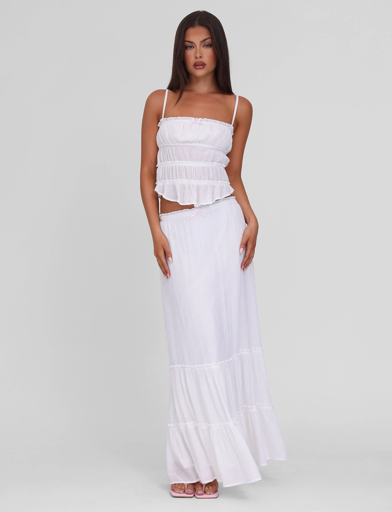 ASHLYNN TOP - WHITE Recycled Polyester UltraSoftInterior
