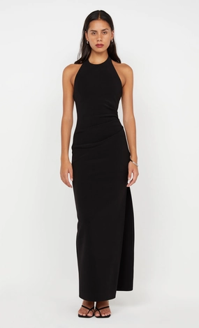 Sleek Waist ASTA MAXI DRESS - BLACK